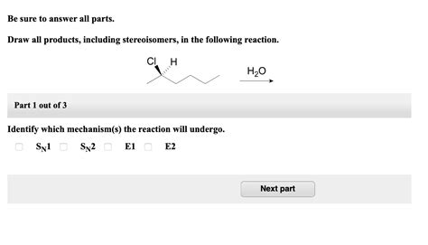 Draw All Products Including Stereoisomers In The Following Reaction