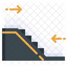 Escalator Icon - Download in Flat Style