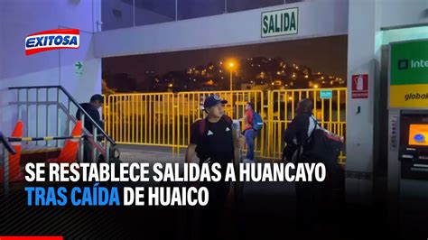 Se Restablece Salidas A Huancayo Tras Ca Da De Huaico En Diversos