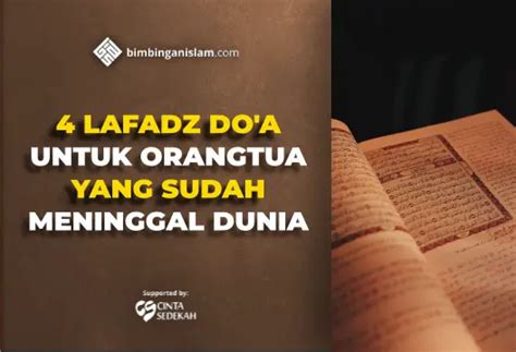 Doa Untuk Orang Tua Yang Sudah Meninggal Dunia Bimbingan Islam