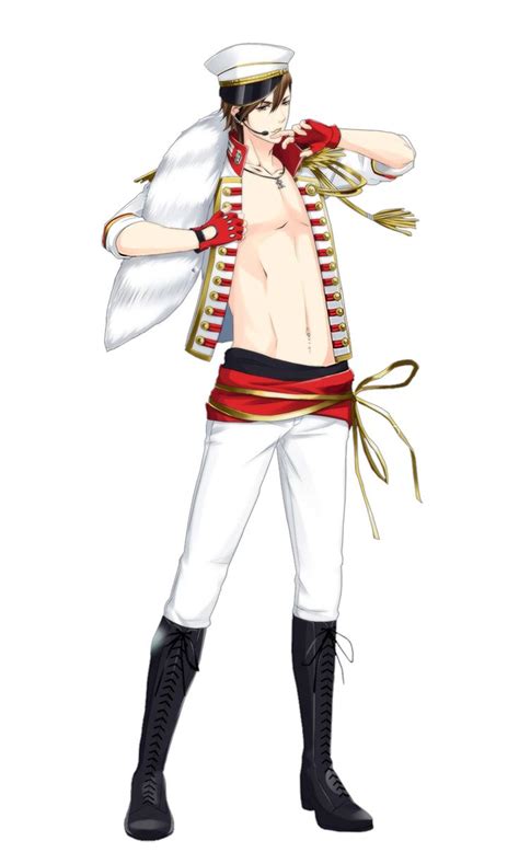 An Anime Character With No Shirt And White Pants Holding His Arms