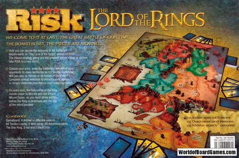 Lord Of The Rings Risk Board Game