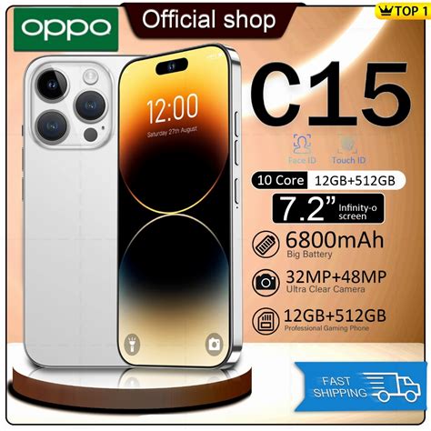 COD HP OPP0 C15 12 512GB Qualcomm 888 7 2 Inci 6800mAh Hayat Bateri