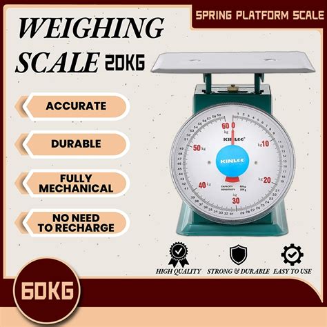 Timbangan 50 60 Kilos Weighing Scale Mechanical Vegetable Food Meat