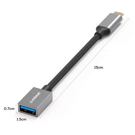 Buy The Mbeat Mb Xad Cu30 Tough Link Usb C To Usb 30 Adapter Space Grey Mb Xad Cu30