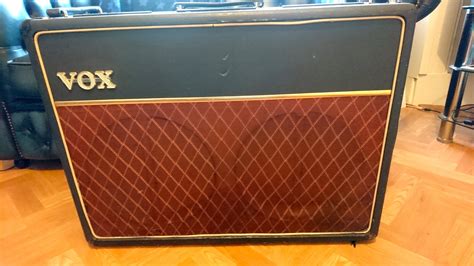 Vox Ac30 1963 Black Red Amp