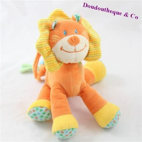 Peluche Musicale Lion Simba Toys Nicotoy Orange Crini Re Jaune C