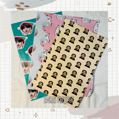 Jual CETAK KERTAS KADO CUSTOM 1 Lembar A3 Pakai Foto Sendiri Idol