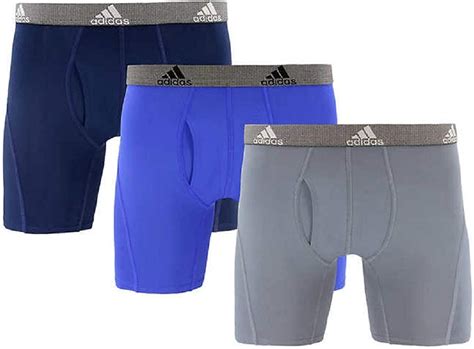 Adidas Men S Relaxed Performance Quick Dry Climate Boxer Brief Underwear 3 Pack