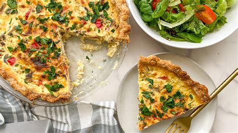 Loaded Vegetarian Quiche Recipe