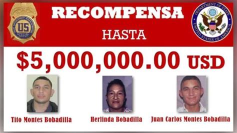 Eeuu Ofrece Recompensa Por Información De Narcos Hondureños Noticias