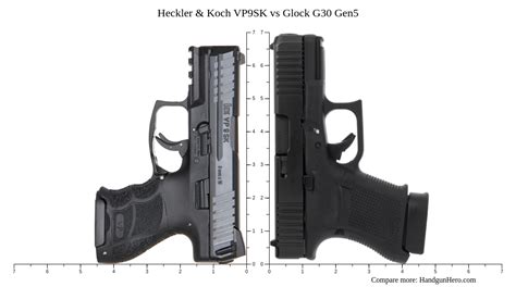 Heckler Koch Vp Sk Vs Glock G Gen Size Comparison Handgun Hero