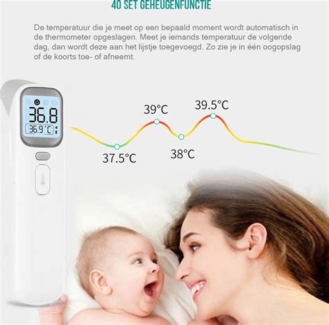 Thermometer Voorhoofd Koortsthermometer Thermometer Lichaam Infrarood