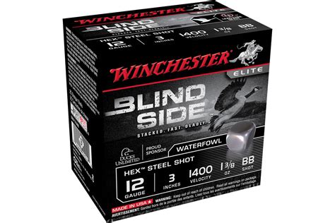 Winchester 12 Ga 3 Inch 1 38 Oz Blind Side Bb Shot 25box Vance Outdoors