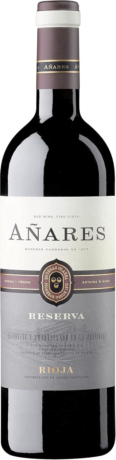 BODEGAS OLARRA Añares Vino Tinto Reserva DOCa Rioja Botella 750 ml