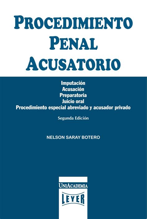 Procedimiento Penal Acusatorio A Ed By Leyer Issuu