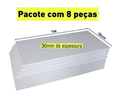 Placa De Isopor Espessura Mm Pacote C Unidades X Cm