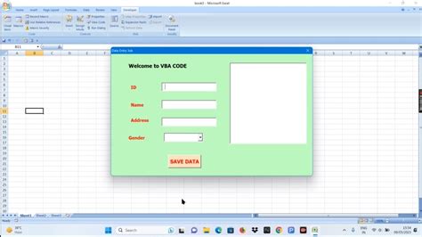 01 Vba Userform Visual Basic Excel How To Create Vba Userform Youtube