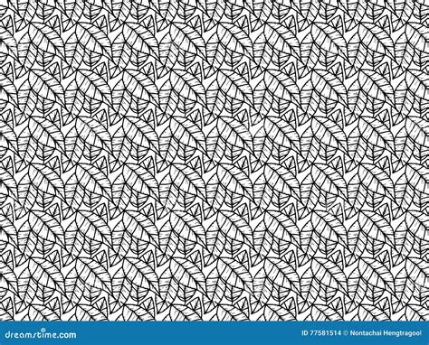 Leaf pattern from vector. stock vector. Illustration of patterns - 77581514