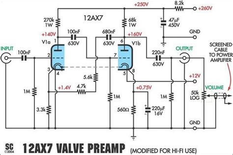 Guitar Tube Preamp Schematic