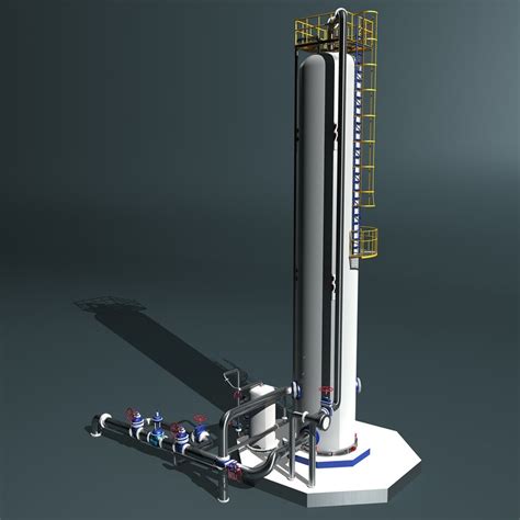 fractional distillation tower 3ds