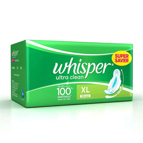 Buy Whisper Ultra Clean Size Xl Sanitary Pads Packet Of 30 Online At