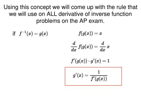 Derivatives Of Inverse Functions