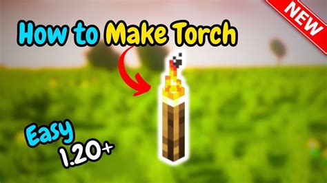 How To Make A Torch In Minecraft Quick Easy Youtube