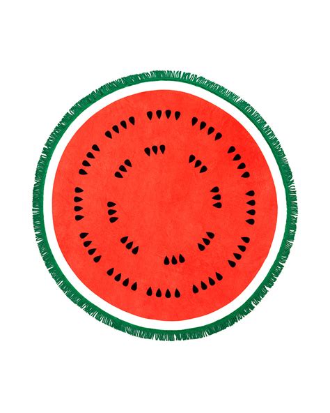 All Around Giant Circle Towel Watermelon By Bando Beach Towel Bando