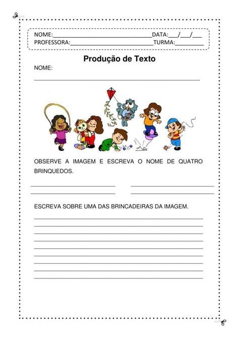 Atividades De Produção De Texto Para 5º Ano