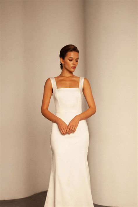 Silk Square Neck Wedding Dress Ubicaciondepersonascdmxgobmx