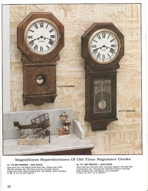 Clock And Watch Catalog Page Seth Thomas An American Tradition Since