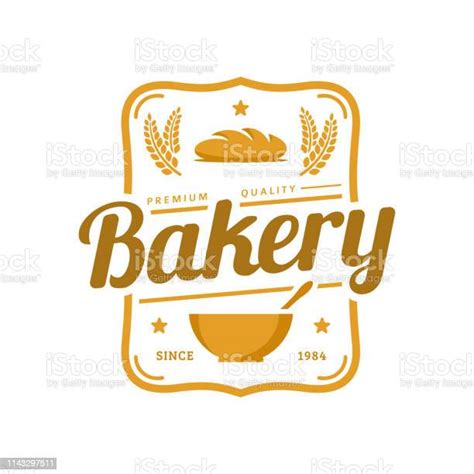 Ilustración De Plantilla De Insignia De Panadería Ilustración Vectorial