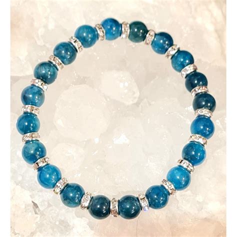 Bracelet Apatite Bleue Bijoux Soleil D Isis