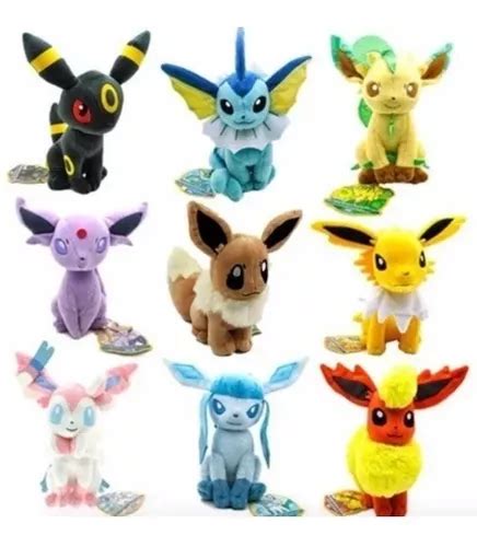 Peluches Pokemon Cm Evoluciones Eevee Flareon Umbreon Cuotas Sin