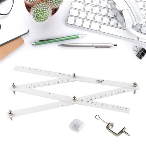 Love 10x Magnifier Ruler Folding Plastic Ruler Magnifier 10x