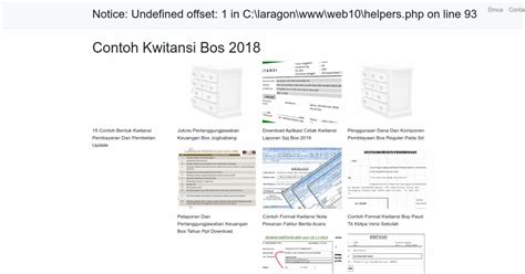 Contoh Kwitansi Bos 2018