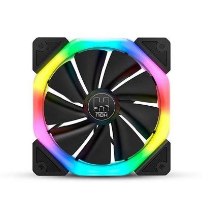 Nox D Fan Dual Ring Rainbow Comprar Ventilador Rgb Para Pc Gaming