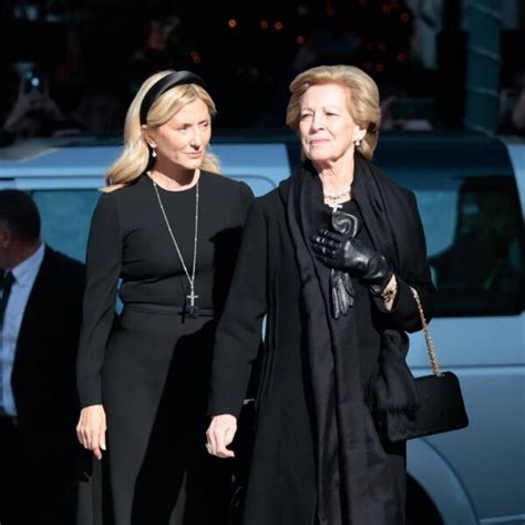 Marie Chantal de Grecia y Ana María de Grecia en el funeral de