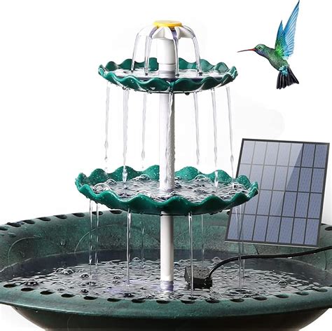 Aisitin 3 Tiered Bird Bath With 35w Solar Pump Diy Solar