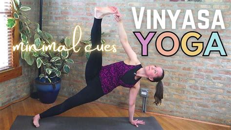 45 Min Minimal Cues Yoga Flow Intermediate Level Vinyasa Yoga Home Practice W A Few