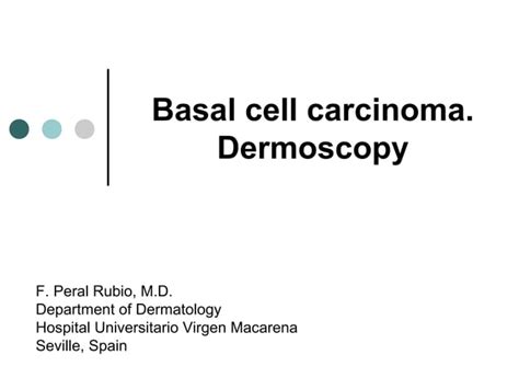 Basal Cell Carcinoma Dermoscopy Ppt