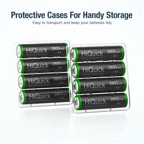 Hiquick Mah Aa Rechargeable Batteries High Capacity Performance