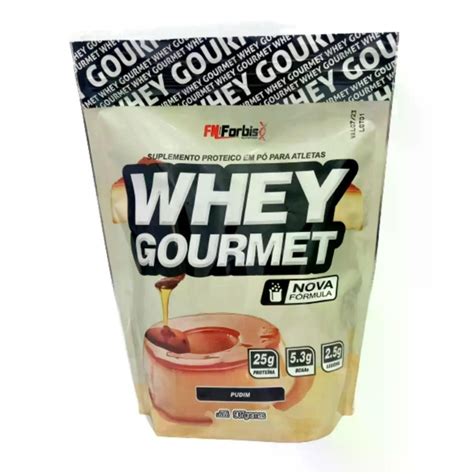 Whey Protein Gourmet Fn Forbis Sabor Pudim 907g Refil Shopee Brasil