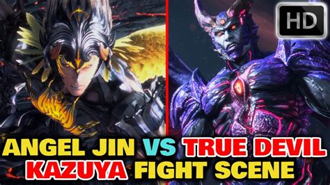 Angel Jin Vs True Devil Kazuya Insane Fight Scene Tekken 8 Youtube