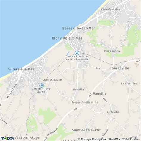 Plan Blonville Sur Mer Carte De Blonville Sur Mer Et Infos