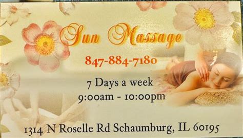 Sun Massage Updated January 2025 23 Photos 1314 N Roselle Rd Schaumburg Illinois