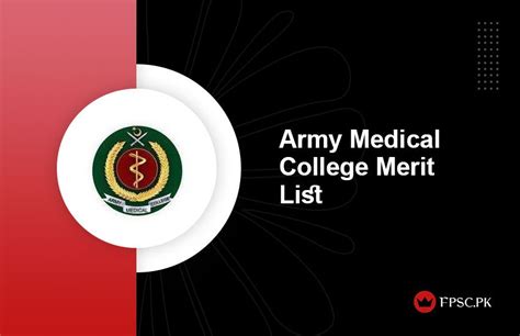 Army Medical College Merit List Mbbs Bds