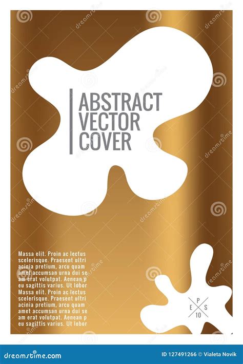 Gold Cover Design Template. Stock Vector - Illustration of business ...