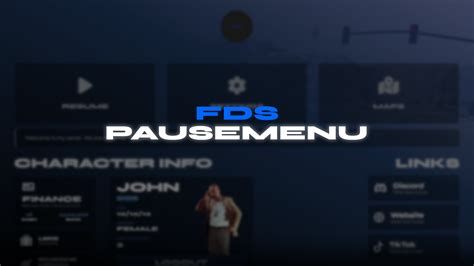 Paid Fivem Pause Menu Fdsdev Pausemenu Esx Qbcore Vag Premium